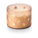 Woodfire Frosted Star Glass Candle