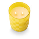 Lemongrass & Lime Leaves Textured Glass Candle