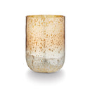 Winter White Large Radiant Glass Candle